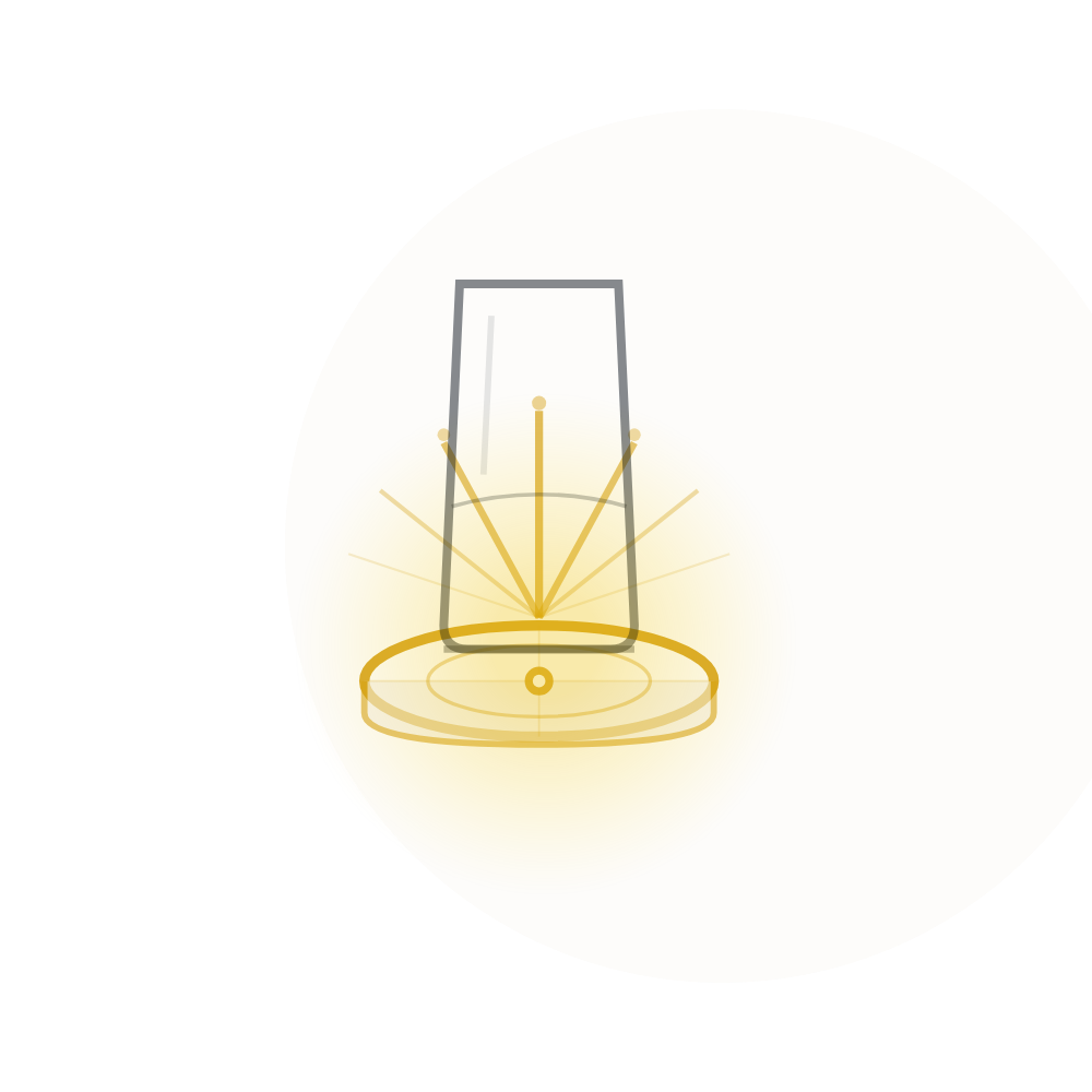 bloom code dessous de verre verre d'eau