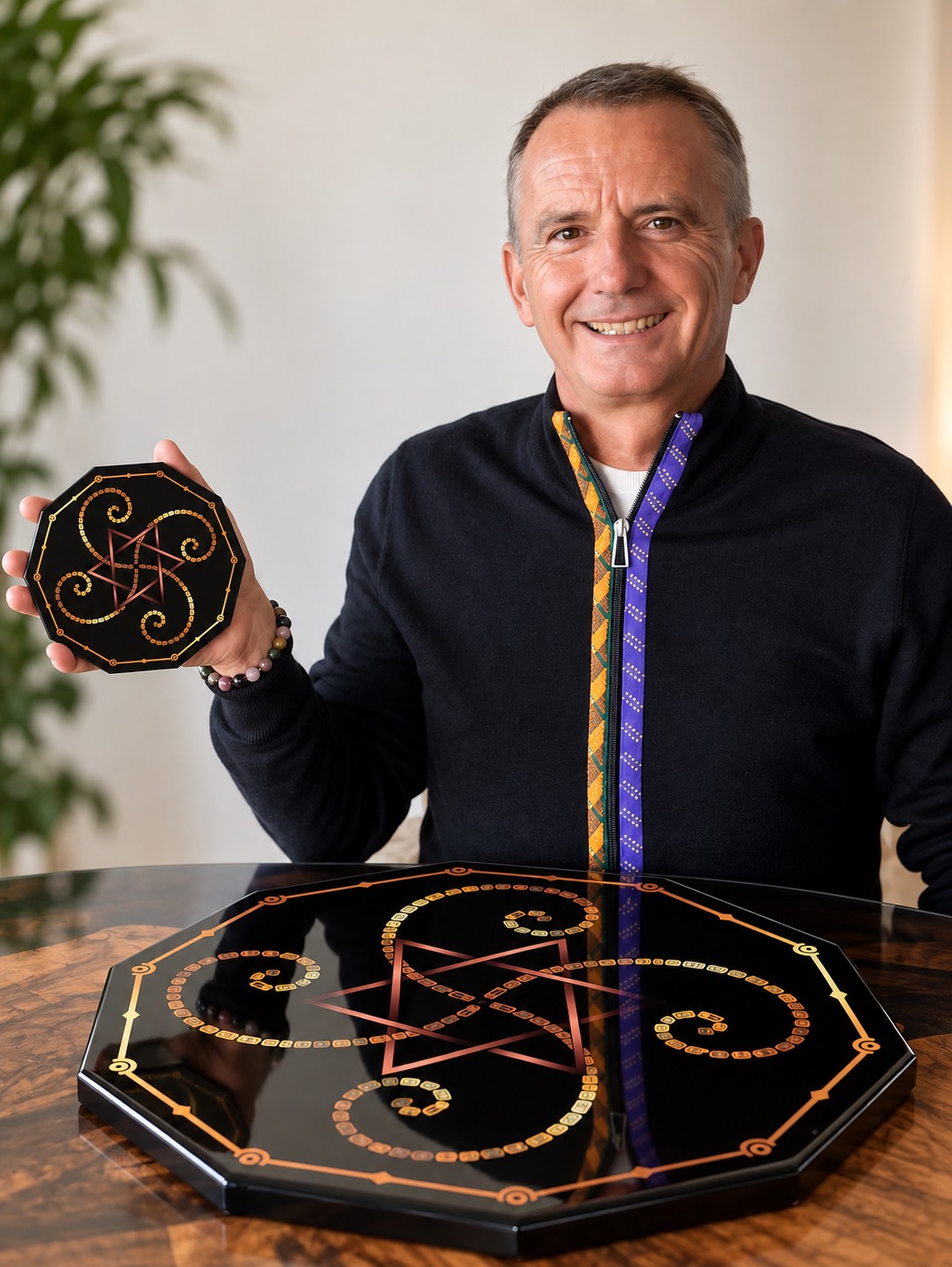 Denis Murer, fondateur de Bloom Harmony, avec les Bloom Codes